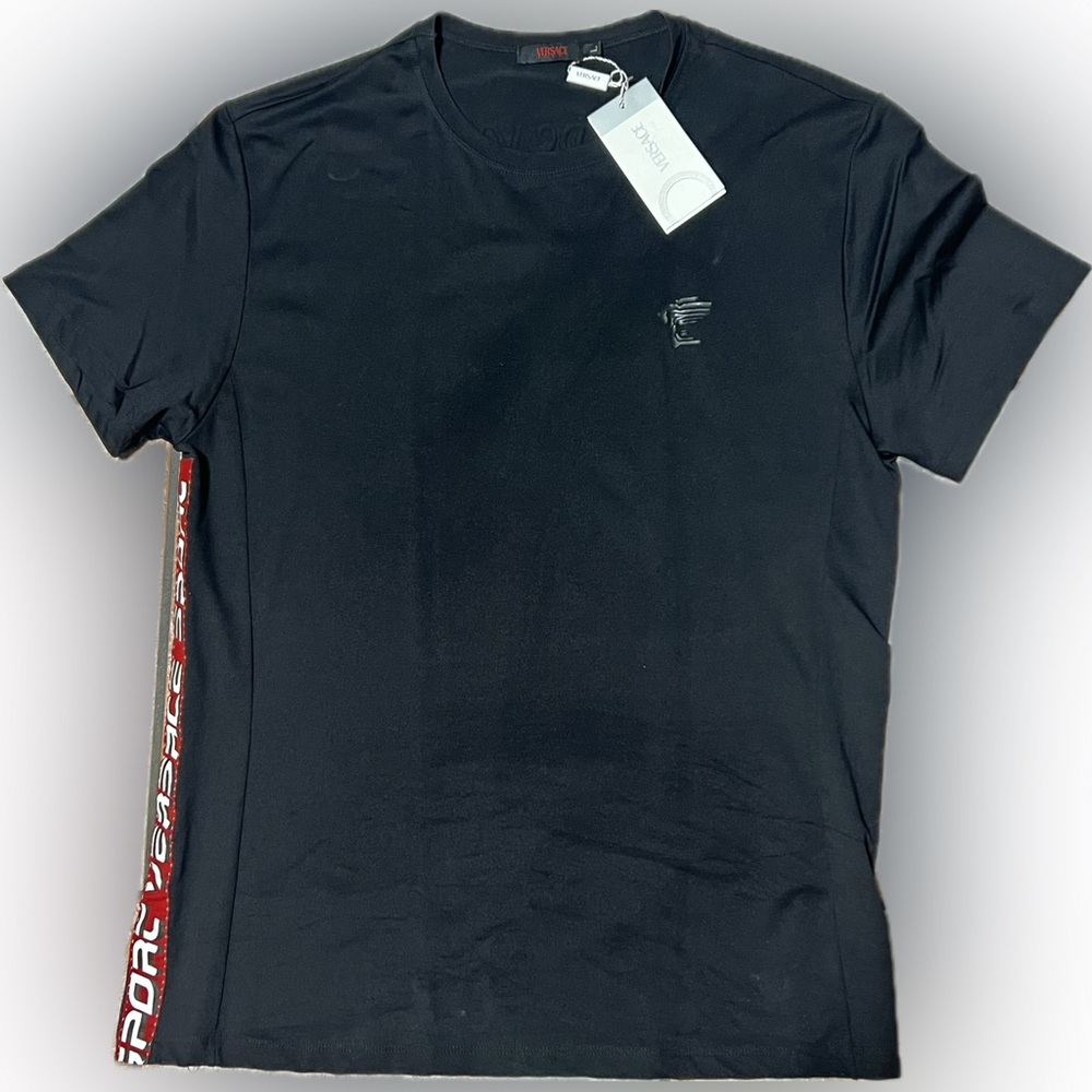 Versace Nylon/Lycra Stretch Shirt 20” Pit to Pit